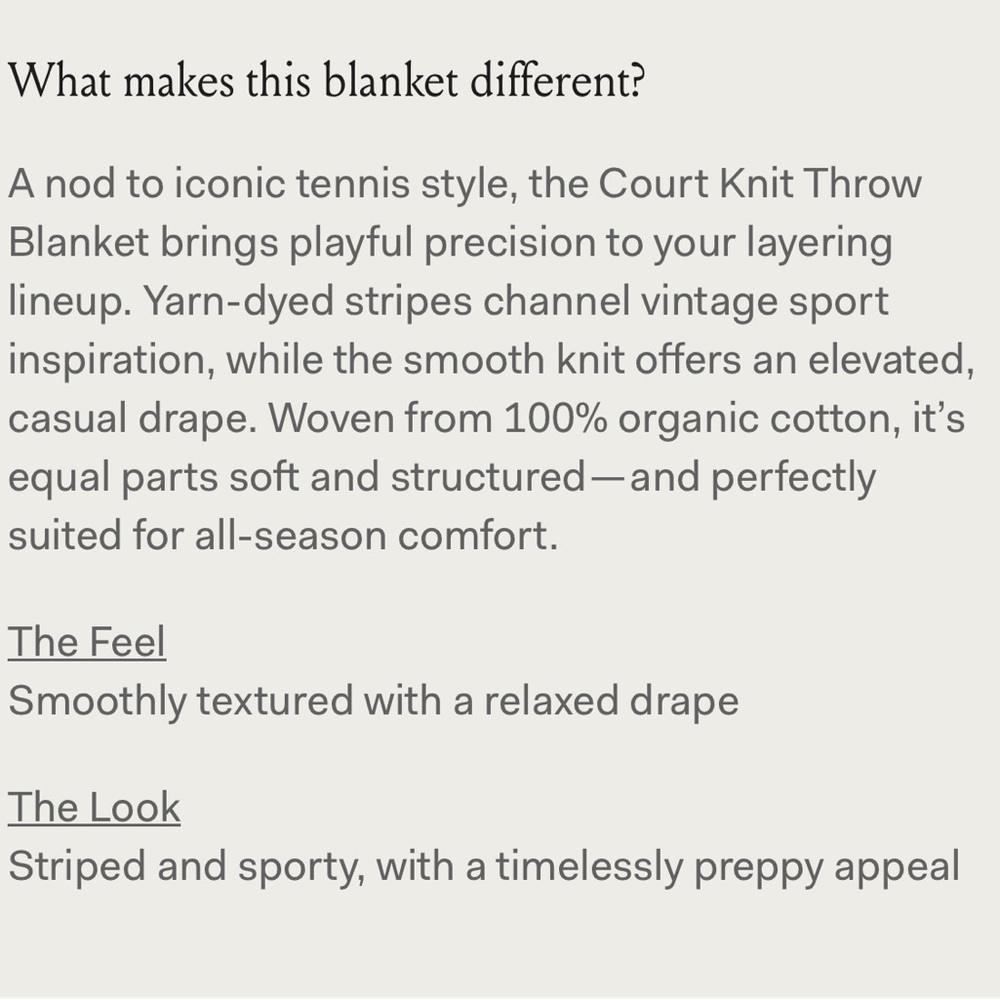 NWT Boll & Branch Court Knit throw in color holly! - Picture 7 of 9
